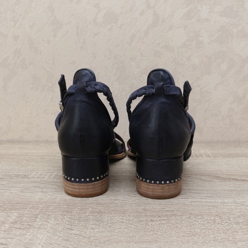A.S.98 Moraine Women's Blue Leather Block Heel Sandals EU 39, US 8.5-9, UK 6 - Picture 10 of 13