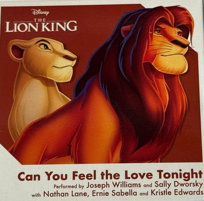 Disney The Lion King: Can You Feel The Love Tonight 3'' Record