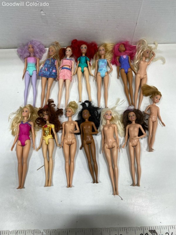 Barbie Mattel Doll Blonde Brunette Redhead African American 2015 2019 1186