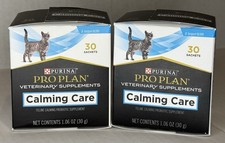 Purina Pro Plan Calming Care Cat Supplements - 2 Box Lot