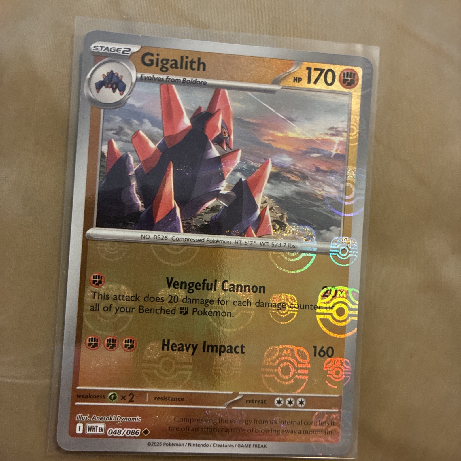Gigalith 2025 Scarlet & Violet: White Flare #048/086 Master Ball Reverse Holo Price Guide - Sports Card Investor Gigalith 2025 Scarlet & Violet: White Flare #048/086 Master Ball Reverse Holo Price Guide - Sports Card Investor