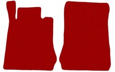 FRONT Fußmatten, Automatten für Mercedes E cl W210 1995-2002, Rot x14 Rand