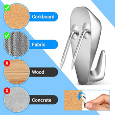 Cubicle Hooks Fabric Panel Wall Hooks Cubicle Clips Picture Hangers for 40 Lb...