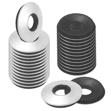 80-Pack Bonded Sealing Rubber Washers, 1/4" x 5/8"OD Neoprene Washer Gasket