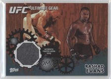 2010 Topps UFC Series 4 Ultimate Gear Relic Onyx 16/88 Rashad Evans #UG-RE 0e3