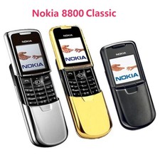 Original Nokia 8800 Classic FM Bluetooth MP3 Unlocked 2G GSM Tri-band CellPhone