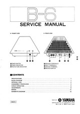Service Manual Guide For Yamaha B-6