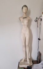 Alte Art Déco 1950 ELBA nostalgische Schaufensterpuppe Büste (Torso m.Kopf) Deko