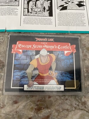 Selten Spiele Vintage Dragon S Lair Part 2 Commodore 64/128 Vollständig IN