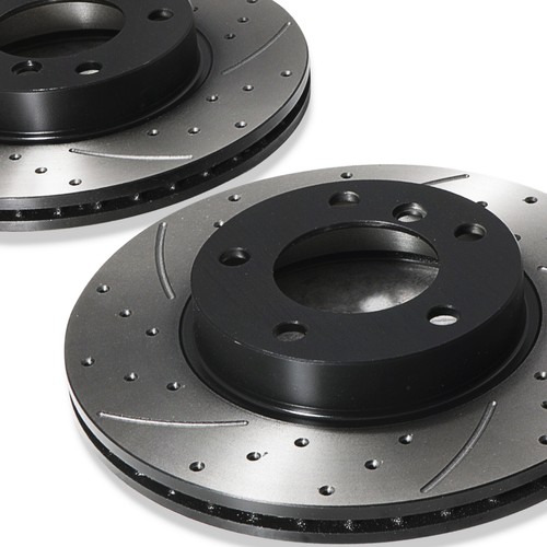 DISCOS DE FRENO DELANTEROS PERFORADOS RANURADOS 286MM BMW E36 E46 Z3 E85 323 328 320D - Imagen 4 de 8