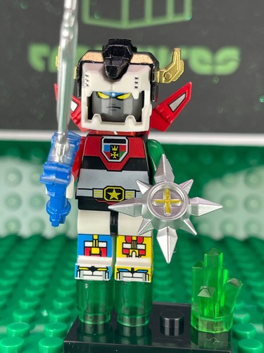 Custom PAD Printed LEGO CLASSIC VOLTRON '83 Brick Minifigure w/Extras & Case! - Picture 8 of 9