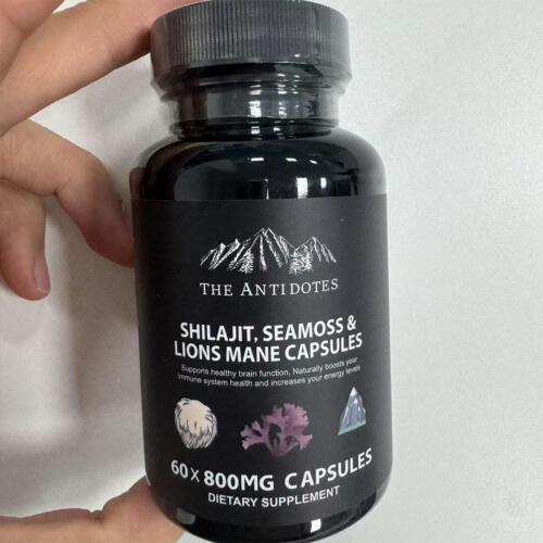Shillajit Complex + Ashwagandha & Lions Mane - 120 High Strength 60 Capsule K4C4 - Picture 11 of 11