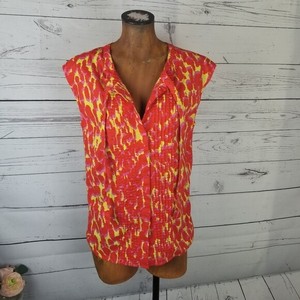 Gap-Tank-Top-Red-amp-Yellow-Womens-Blouse-Size-Medium