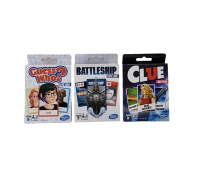 Hasbro Game Card Clue Battleship Guess Who Lot Of Card