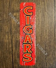 Metal Sign CIGARS tobacco smoker cigar smoke shop smoking man cave garage club
