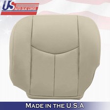 2003 2004 Chevy Tahoe Suburban Leather Heated Seat Cover Tan Driver Bottom