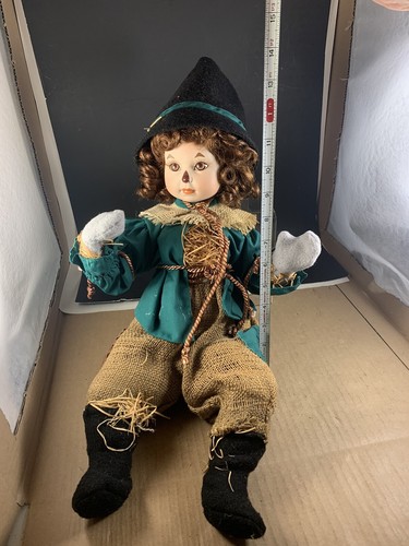 Vintage Marie Osmond Doll Wizard Of Oz Porcelain Baby Scarecrow EUC Limited HTF - Picture 11 of 14