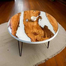 Custom Wood Resin Table - Luxury Epoxy Coffee Table, Unique Resin Furniture arts