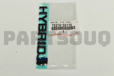 7537433110 Genuine Toyota EMBLEM, SIDE PANEL 75374-33110 | eBay