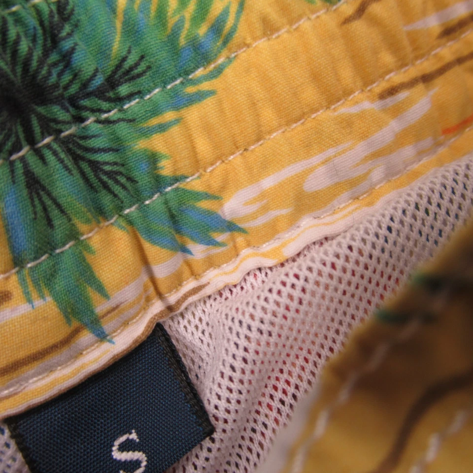 Polo Ralph Lauren Shorts Mens Small Board Swimwear Lightweight Swim Yellow - Image 4 of 4