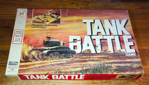 TANK BATTLE 1975 Vintage Milton Bradley Board Game Military