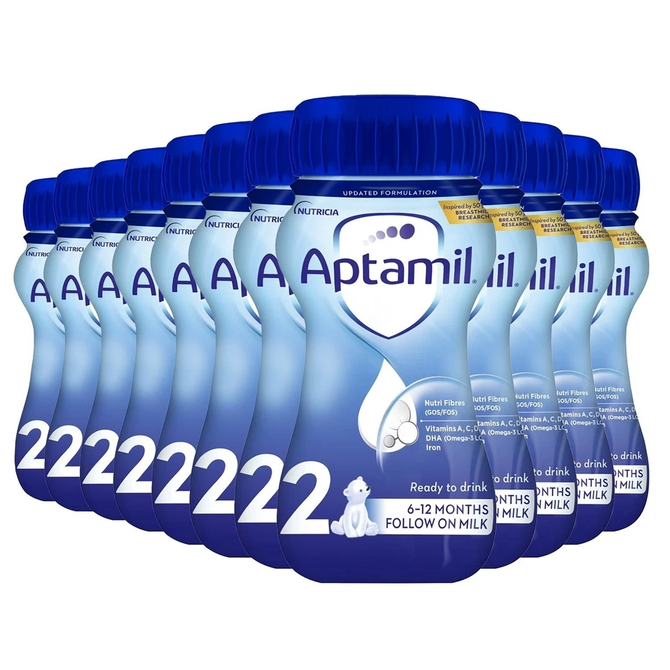 12 x 200ml Aptamil 2 Follow On Baby Milk Suitable From 6-12 Months BB-Dec25 - Image 2 of 4