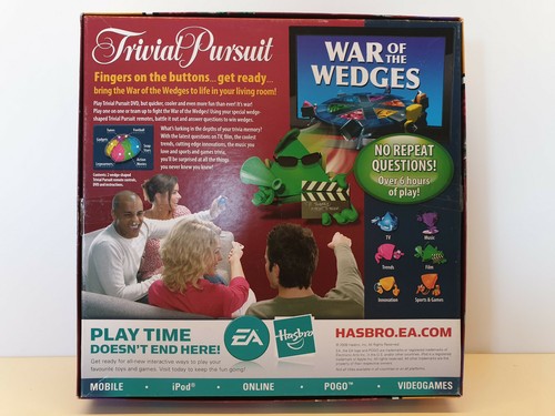 Trivial Pursuit War Of The Wedges DVD Party Game Screen Show TV Games - Picture 4 of 5