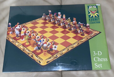 Jim Henson The Muppets Kermit Collection 3-D Chess Set Brand New