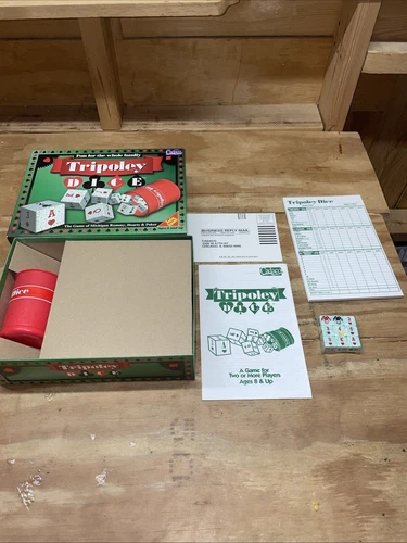 1997 Tripoley Dice Game Cadaco Complete New Opened Box Fast Shipping