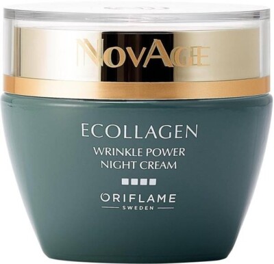 Oriflame Sweden novage ecollagen wrinkle power night cream (50 ml) free shipping