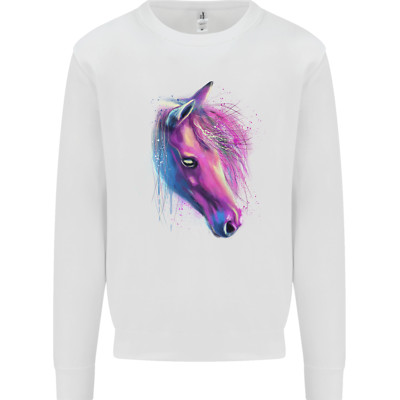Aquarell Pferd Kinder Sweatshirt Pullover