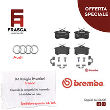 Pastiglie Freno Posteriori Brembo Audi A2 8Z0 1.6 FSI 1.4 TDI 2002/2005 2000/200
