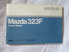 Owners Instruction Manual book Mazda 323F