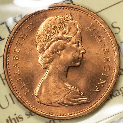 Canada 1967 Double Date 1 Small Cent Coin - ICCS MS-65 | eBay