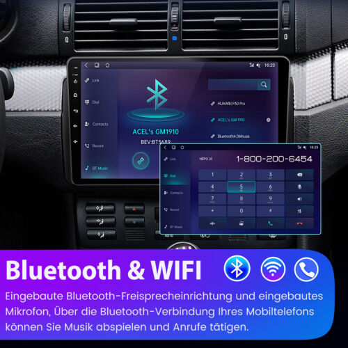 Für BMW 3er E46 1998-2006 Carplay Android 13 Autoradio GPS NAVI BT WIFI RDS DAB+ - Bild 7 von 13
