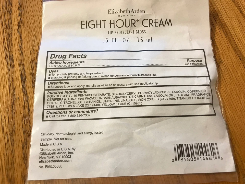 3 X Elizabeth Arden Crema Ocho Horas Brillo Labial 15 ml Totalmente Nuevo J17 Foto 3 de 4