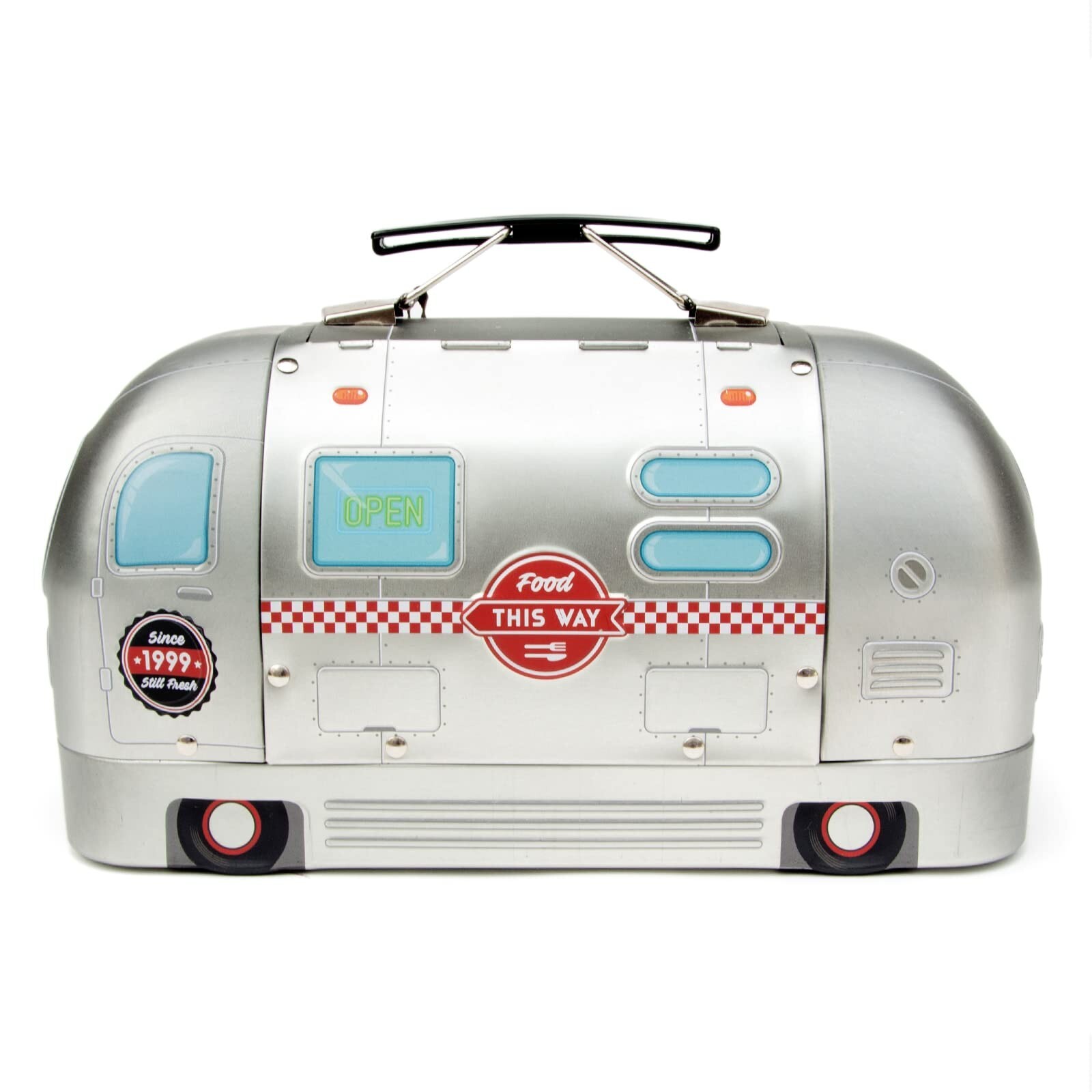 SUCK UK Truck Lunch Box | Novelty Tin Lunch Box | Truck Shaped Metal Lunch Bo...