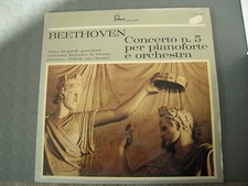 DISCO VINILE 33 GIRI BEETHOVEN CONCERTO N. 5 PER PIANOFORTE E ORCHESTRA .