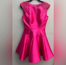 Mac Duggal Pink Jeweled Dress, Size 8