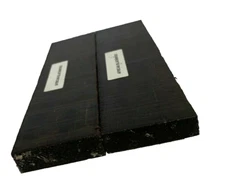 African Blackwood Knife Scale 5x 1-1/2x 3/8 Blank Bookmatched Set- Free Shipping