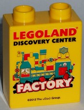 Fehldruck LEGO LEGOLAND Sammelstein FACTORY 2012 DISCOVERY CENTER misprint #21