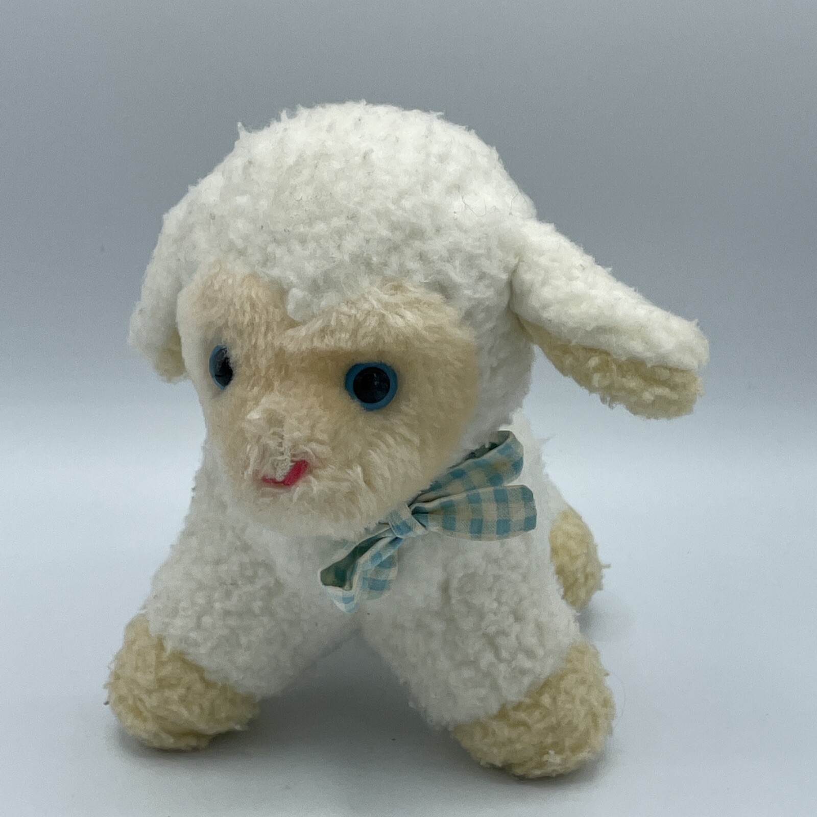 Vtg Baby Things Plush Windup Musical Lamb Sheep Mary Had a Little Lamb