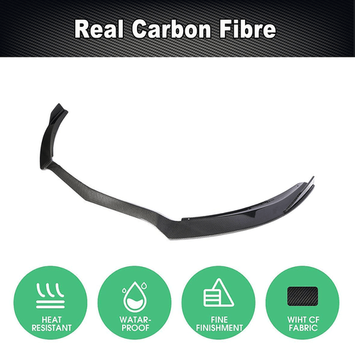 For Mercedes Benz AMG GT R 2016-2018 Real Carbon Fiber Front Bumper Lip Spoiler  - Picture 5 of 11