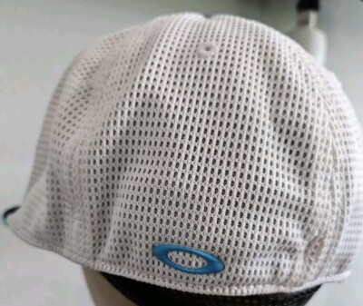 Oakley Baseball Cap Fitted S/M A-Flex Navy White Aqua Blue
