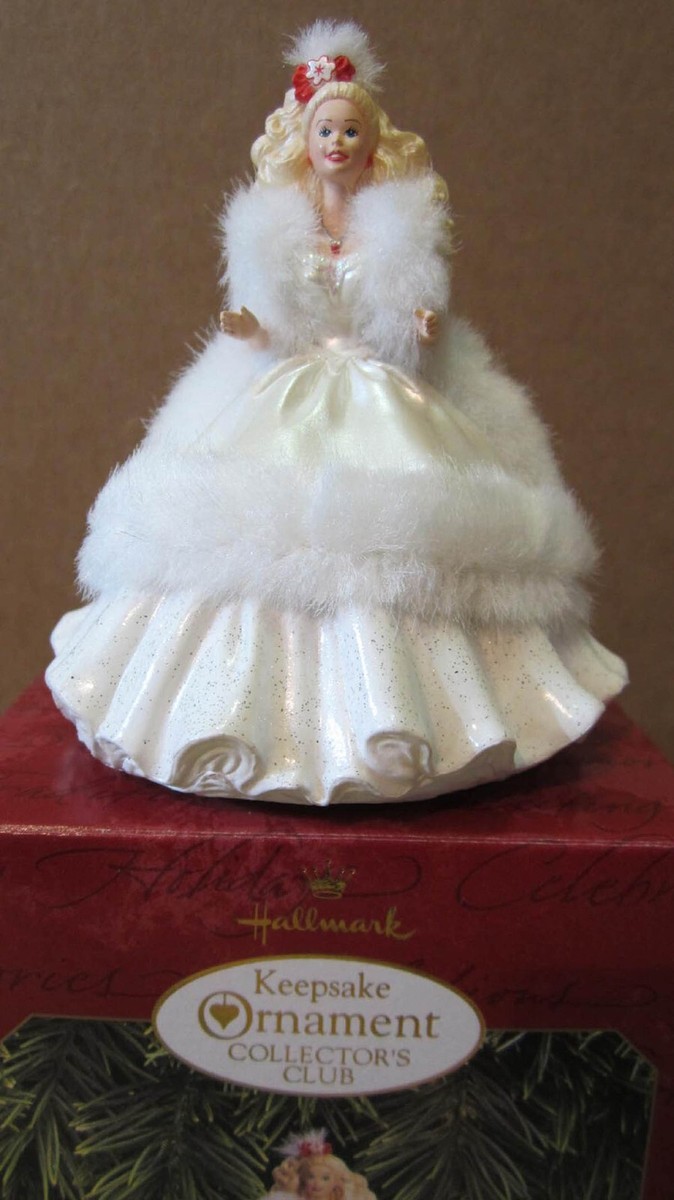 1989 Happy Holidays Barbie Doll Hallmark Keepsake Ornament