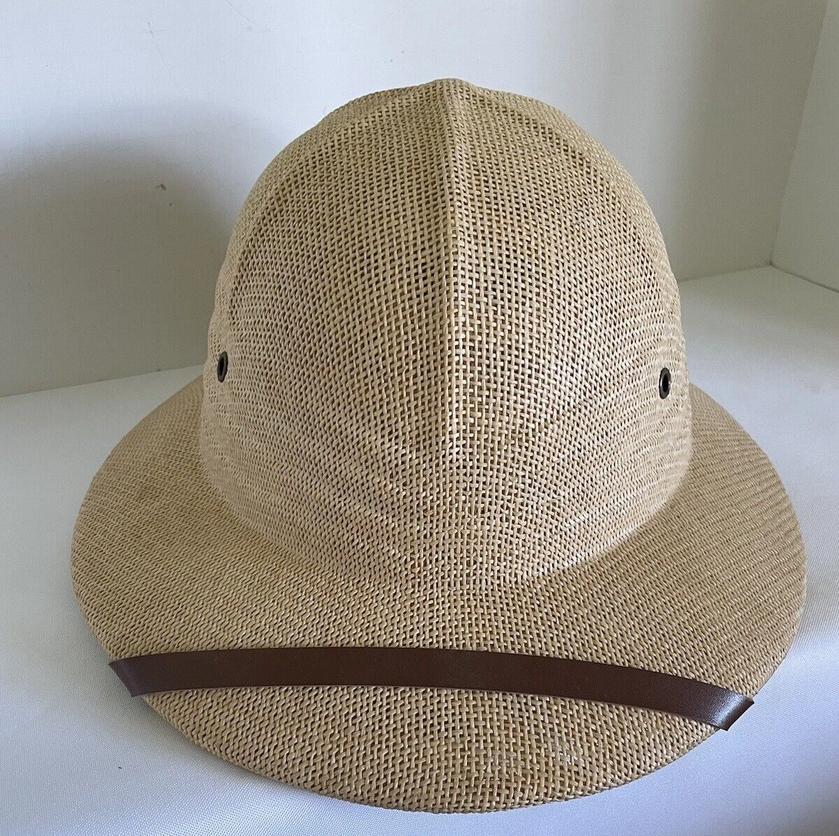 Broner Wear It 100% Paper Wide Rim Safari Sun Beach Wear Hat Inside Adjustment