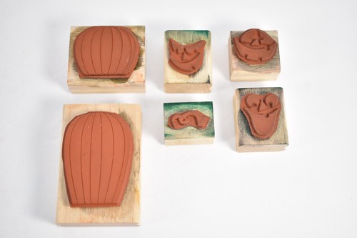Stamping Up 2004" Rare Carved & Candlelit" 6 Piece Stamp Set - Picture 2 of 6