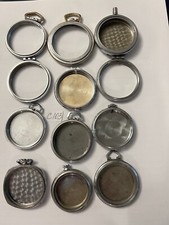 Lot Of 12 Antique Pocket Watch Parts
