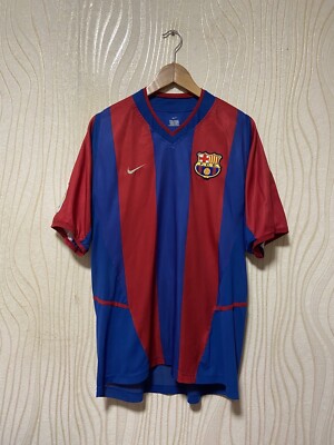 BARCELONA 2002 2003 HOME FOOTBALL SHIRT SOCCER JERSEY NIKE