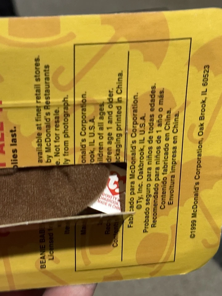 TY BEANIE BABIES MCDONALDS INTERNATIONAL BEARS SET OF 4 New in box! errors RARE - Image 3 of 3